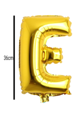 Harf Folyo Balon Altın 36cm E