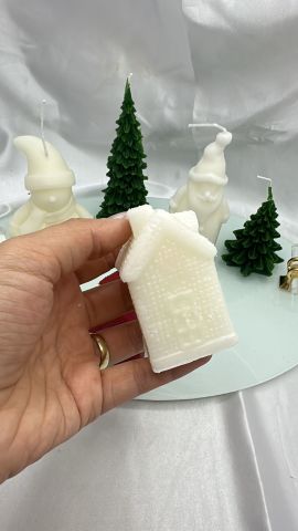 Yılbaşı Mum 6.Beyaz Ev