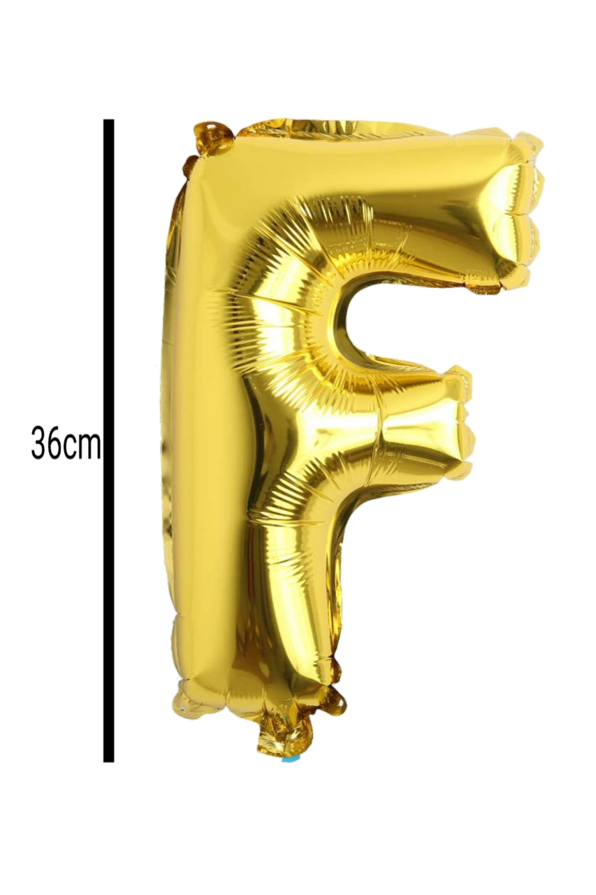 Harf Folyo Balon Altın 36cm F