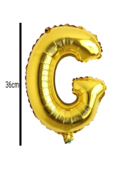 Harf Folyo Balon Altın 36cm G