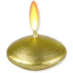 Yüzen Mum - Tealight Mum Altın