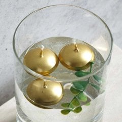 Yüzen Mum - Tealight Mum Altın