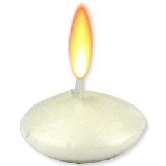 Yüzen Mum - Tealight Mum Beyaz