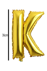 Harf Folyo Balon Altın 36cm K