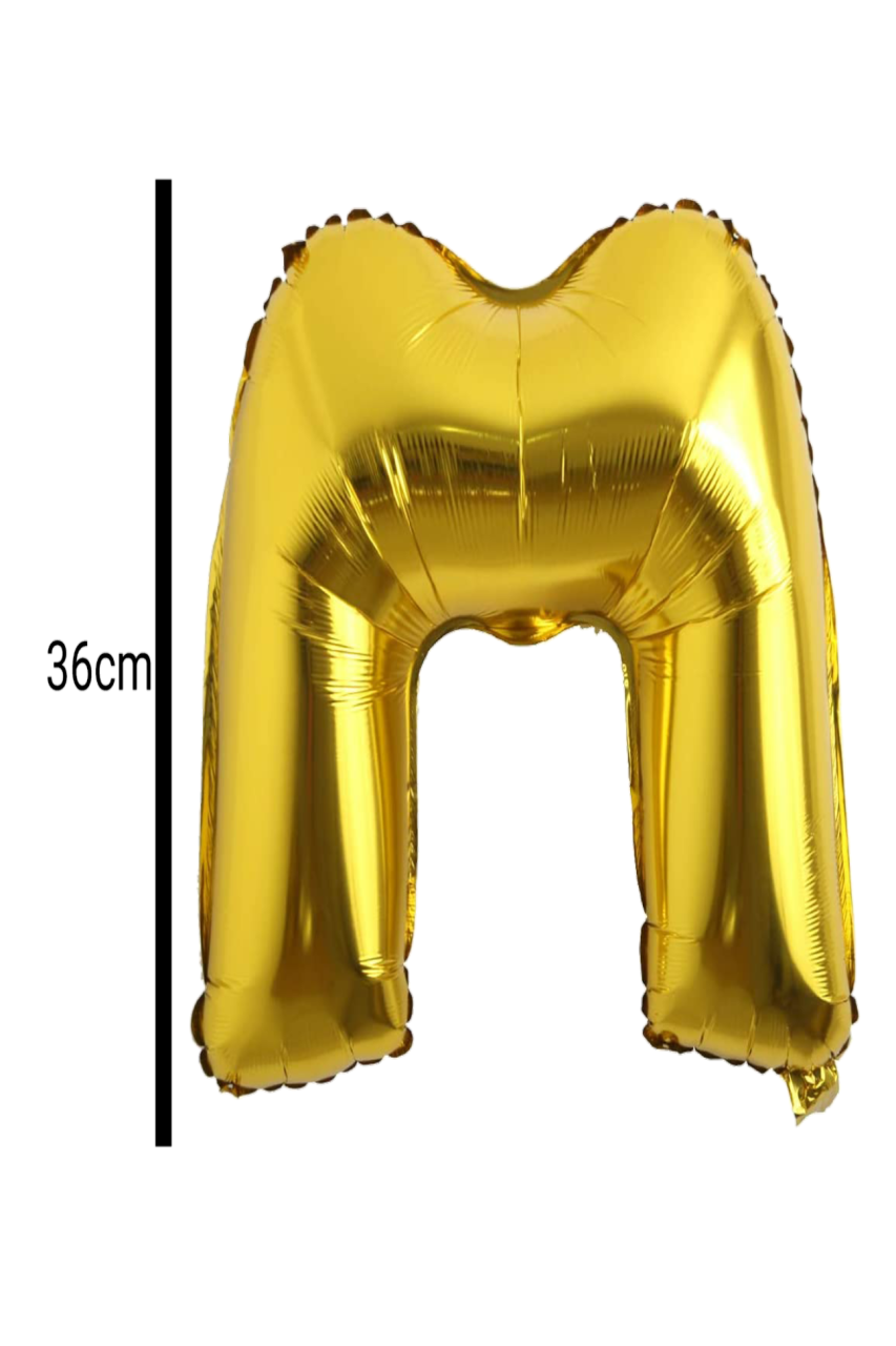 Harf Folyo Balon Altın 36cm M