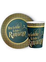 8'li Karton Tabak -  Bardak Hoşgeldin Ramazan