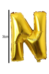 Harf Folyo Balon Altın 36cm N