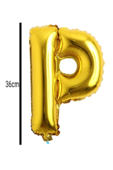 Harf Folyo Balon Altın 36cm P