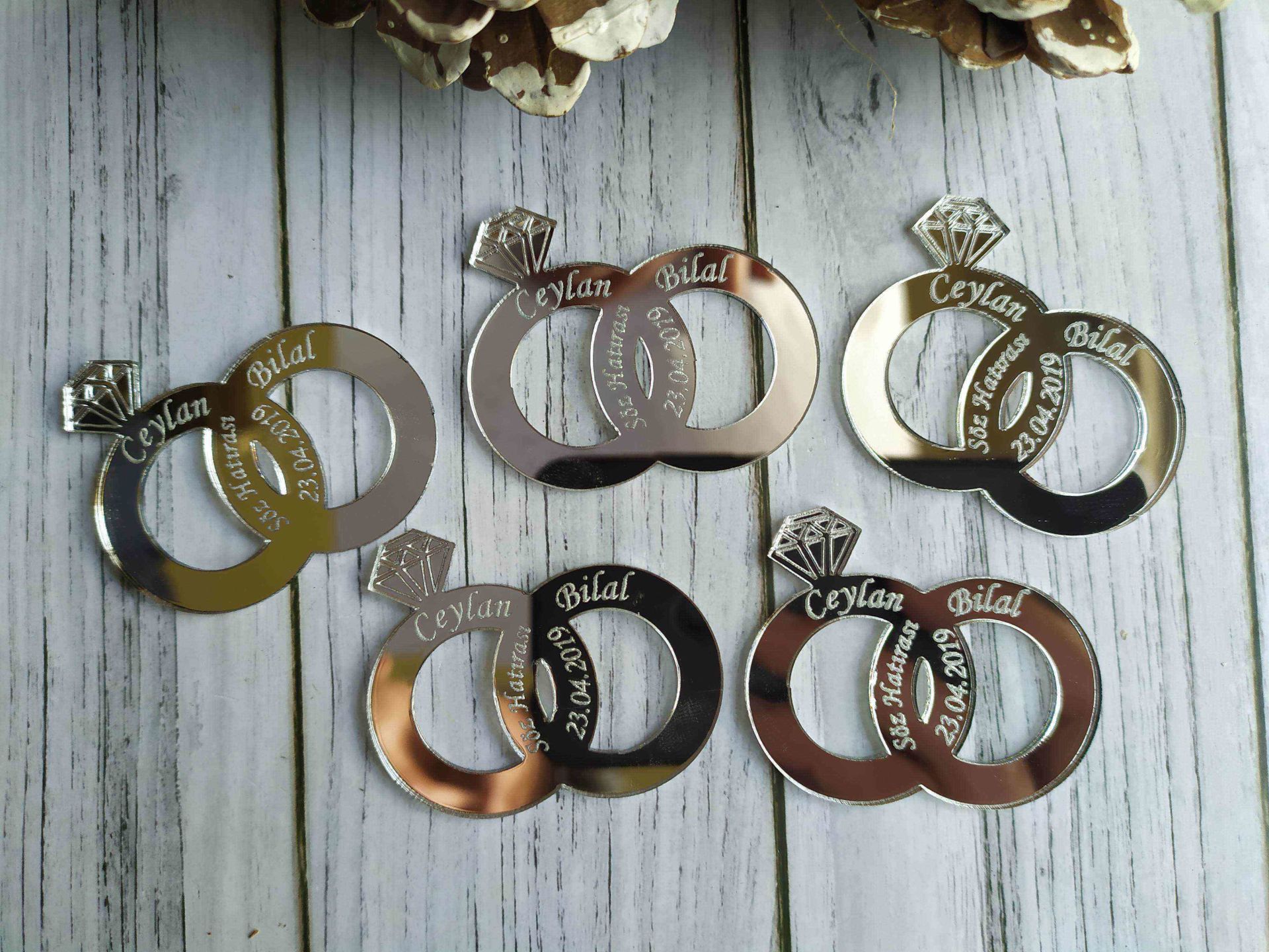 Yüzük Pleksi 5x4cm 25 adet