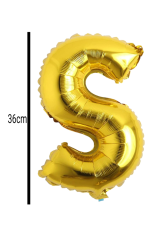 Harf Folyo Balon Altın 36cm S
