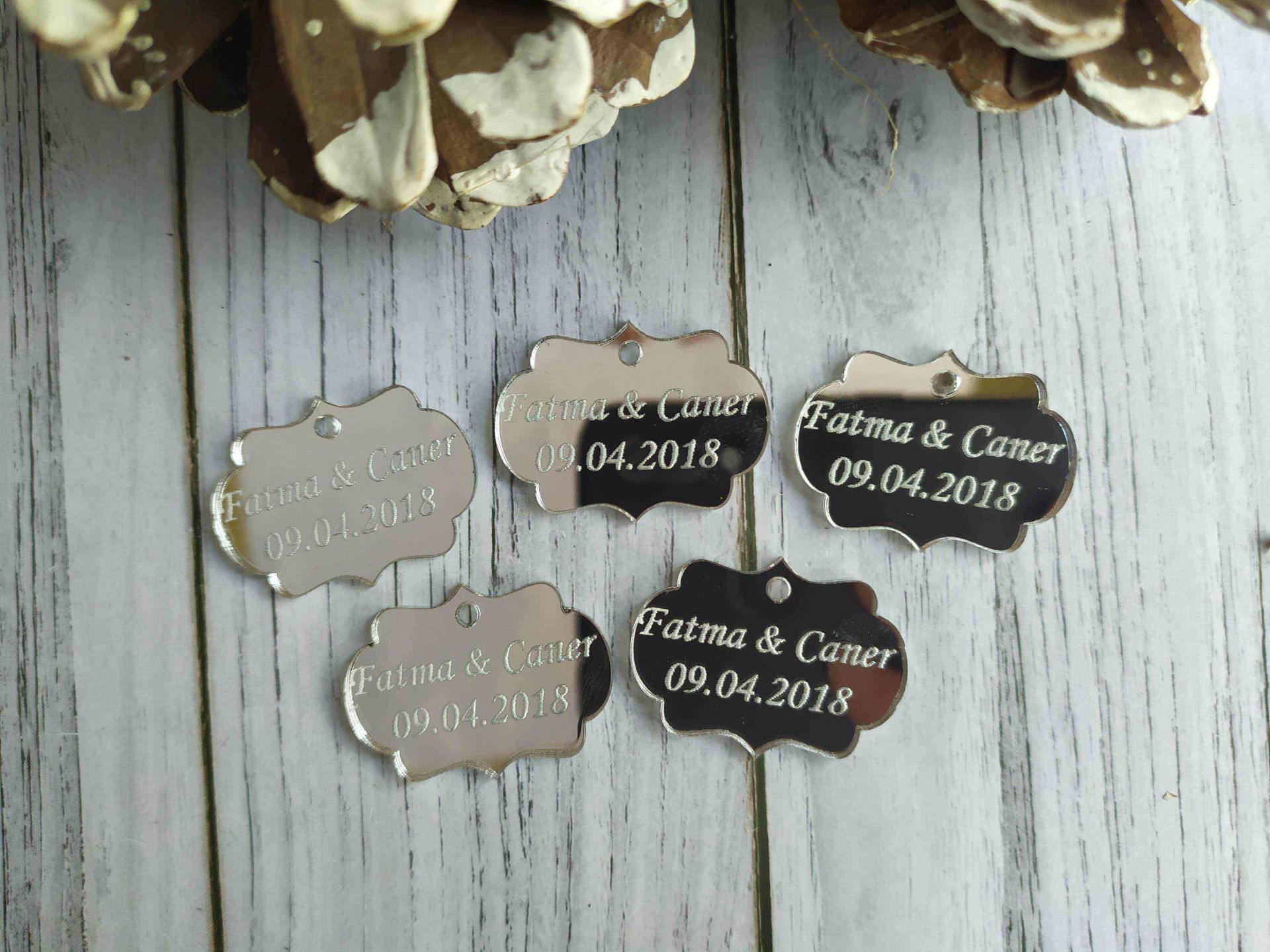 Şık Pleksi 4x3cm 25 adet