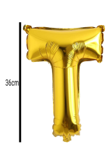 Harf Folyo Balon Altın 36cm T