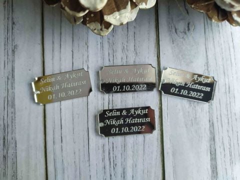 Kare Pleksi 3x1.5cm 25 adet