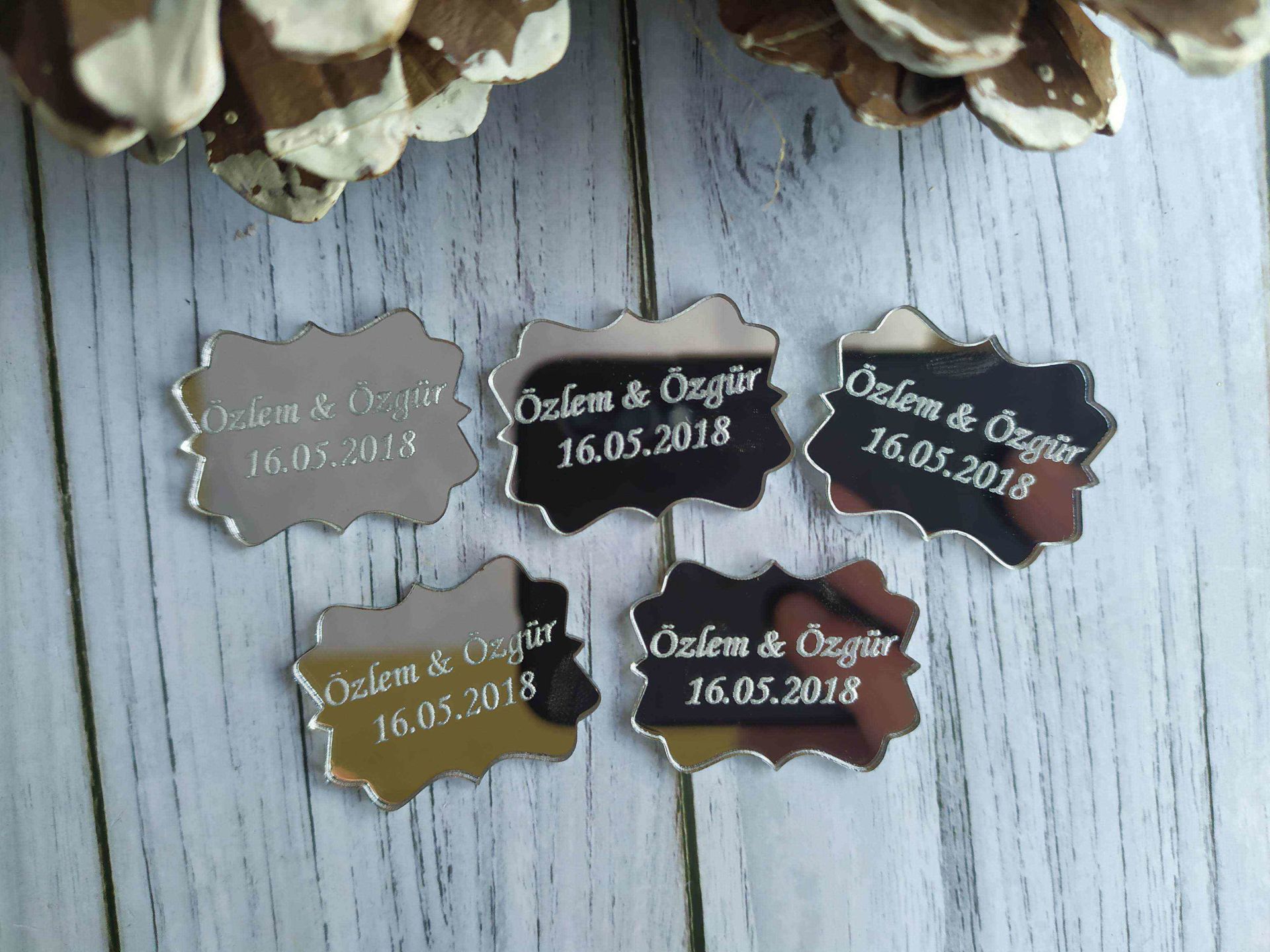 Şık Pleksi 4x3cm 25 adet