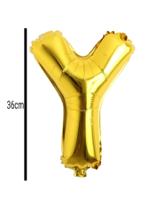 Harf Folyo Balon Altın 36cm Y