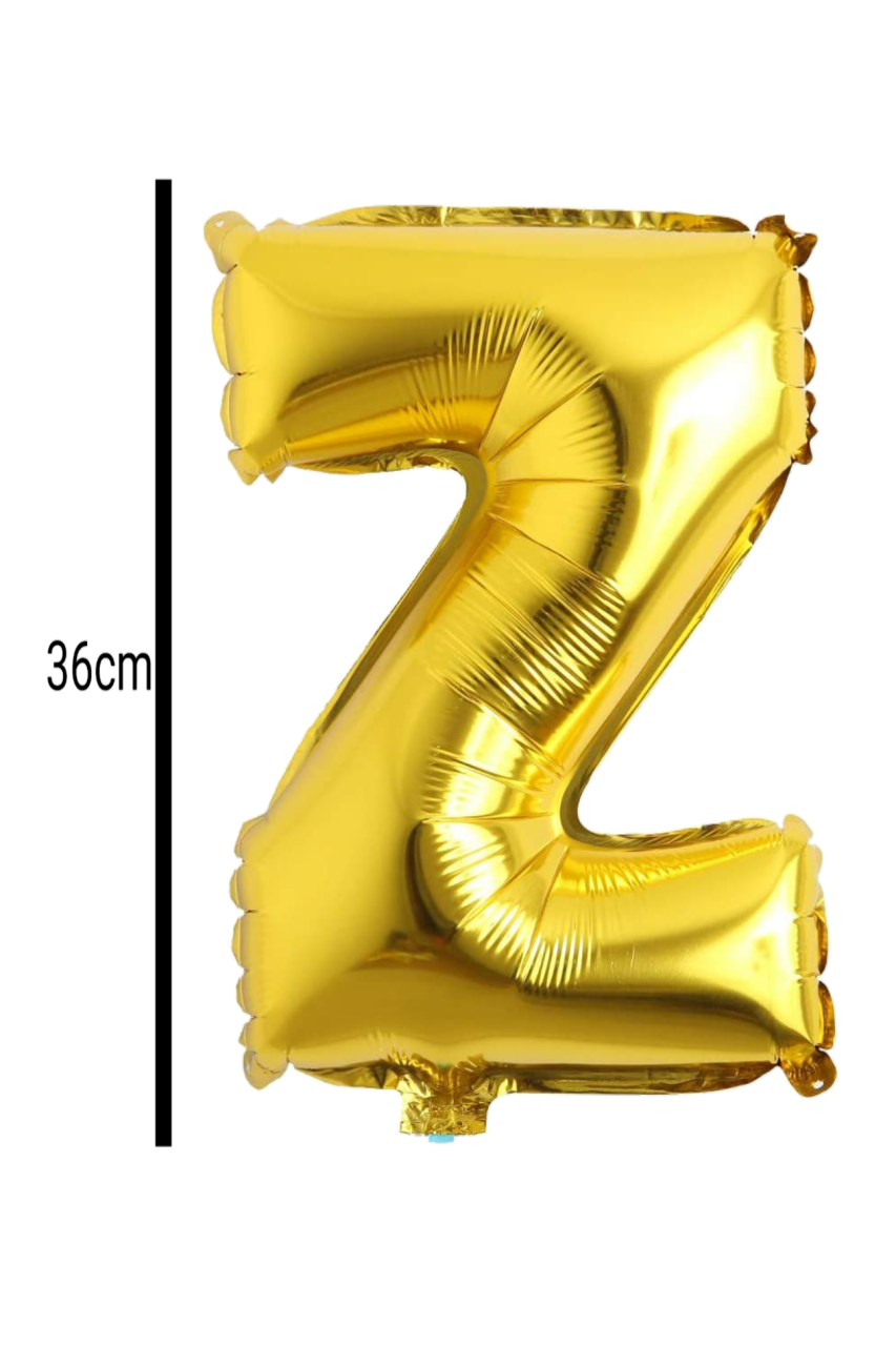Harf Folyo Balon Altın 36cm Z