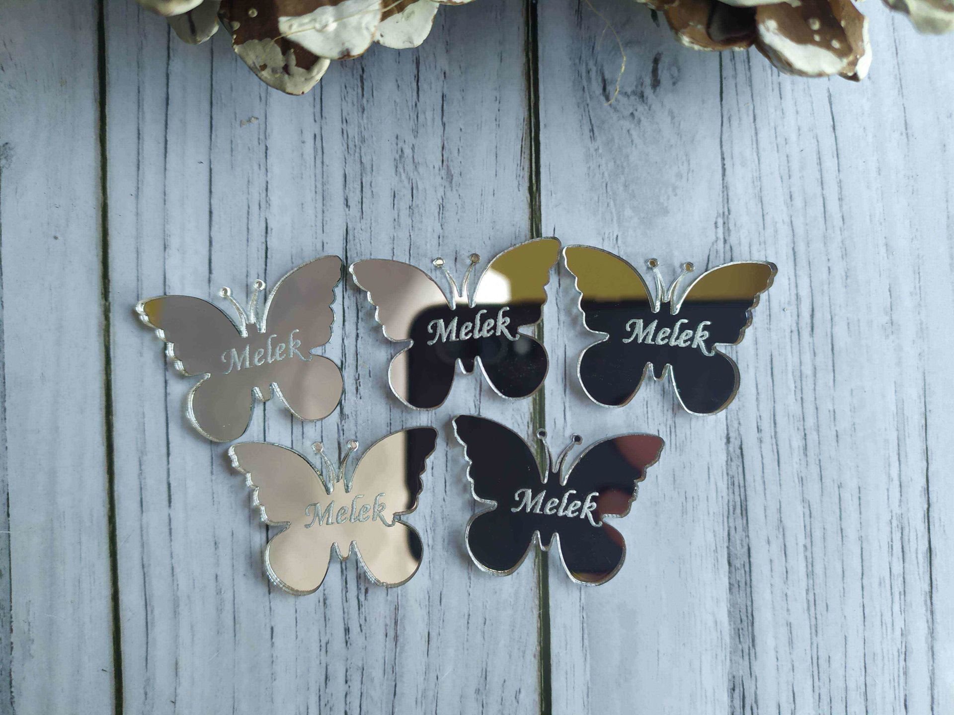Kelebek Pleksi 4x3cm 25 adet