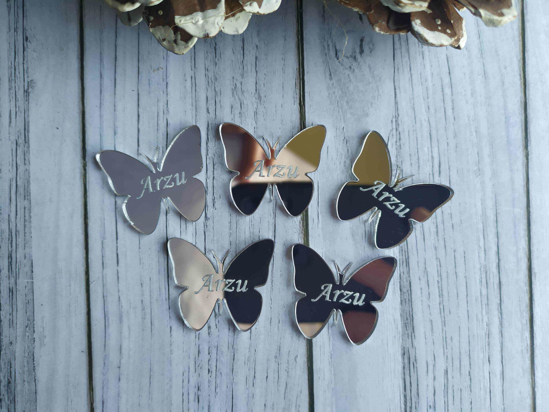 Kelebek Pleksi 3x2.5cm 25 adet