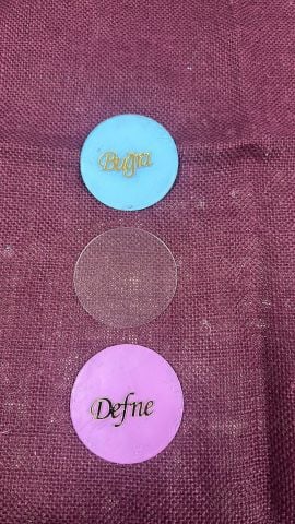 Boş pleksi  (7x5) 50 adet Yuvarlak