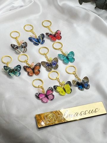 Karışık Kelebek Anahtarlık