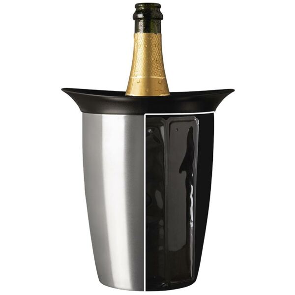 Vacu Vin 3647360 Elegant Aktif Şampanya Soğutucu - Paslanmaz Çelik