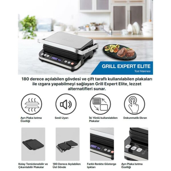 Fakir Grill Expert Elite 2000W Tost ve Izgara Makinesi