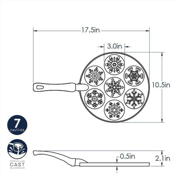 Nordicware 1945 Kar Tanesi Pancake Tavası