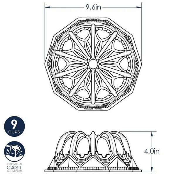 Nordicware 88637 Kubbeli Katedral Bundt Kek Kalıbı