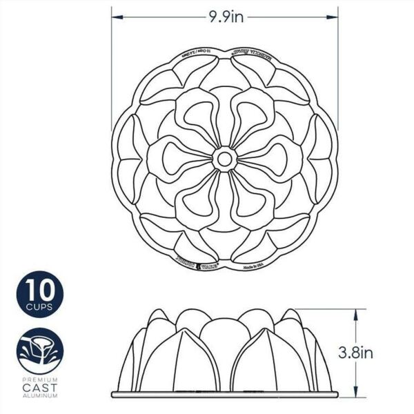 Nordicware 93848 Manolya Bundt Kek Kalıbı