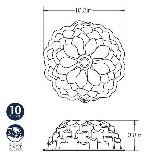 Nordicware 87537 Çicek Bundt Kek Kalıbı