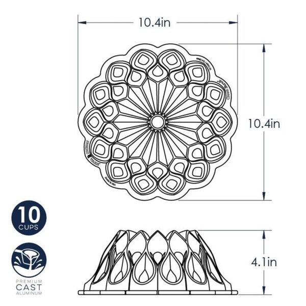 Nordicware 91777 Taç Bundt Kek Kalıbı