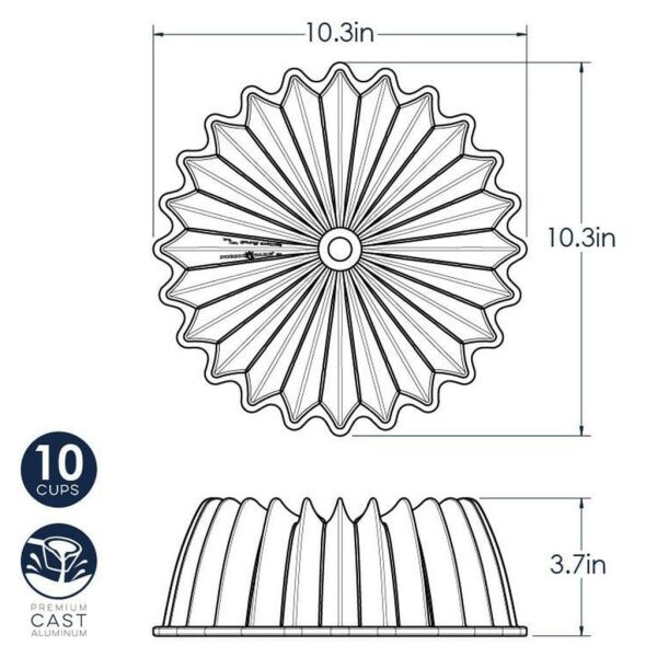 Nordicware 85777 Brillance Bundt Kek Kalıbı