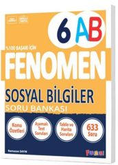 Fenomen Okul Yayınları 6. Sınıf Sosyal Bilgiler A ve B Soru Bankası