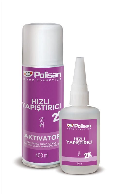 Polisan 2K Hızlı Yapıştırıcı 400 ml Aktivatör / 100 g Yapıştırıcı