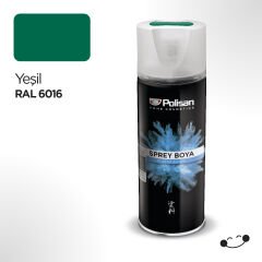 Polisan Plastik Yüzey Yeşil Sprey Boya 400 ml - RAL 6016