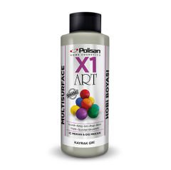 Polisan X1 Art Multisurface Hobi Boyası Kayrak Gri 120 ml