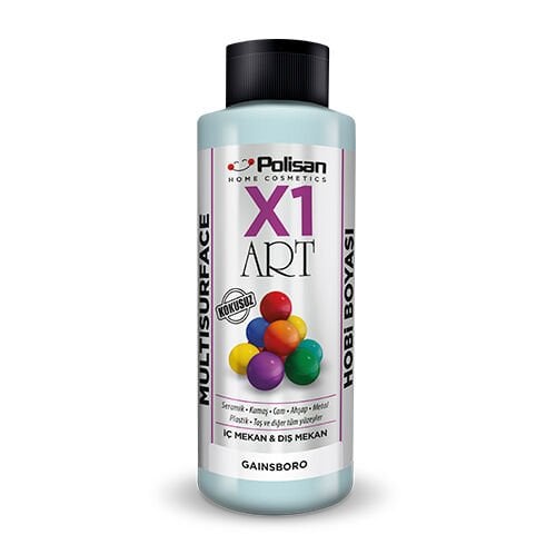 Polisan X1 Art Multisurface Hobi Boyası Gainsboro 120 ml