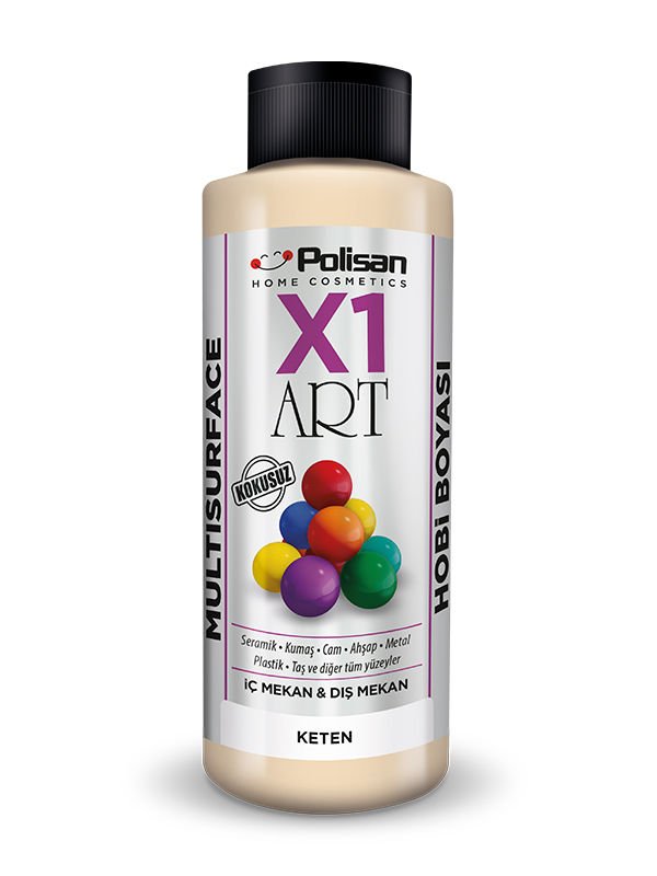 Polisan X1 Art Multisurface Hobi Boyası Keten 120 ml