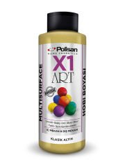 Polisan X1 Art Multisurface Hobi Boyası Klasik Altın (Sedef) 120 ml