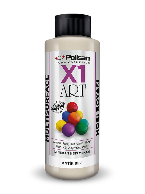 Polisan X1 Art Multisurface Hobi Boyası Antik Bej 120 ml