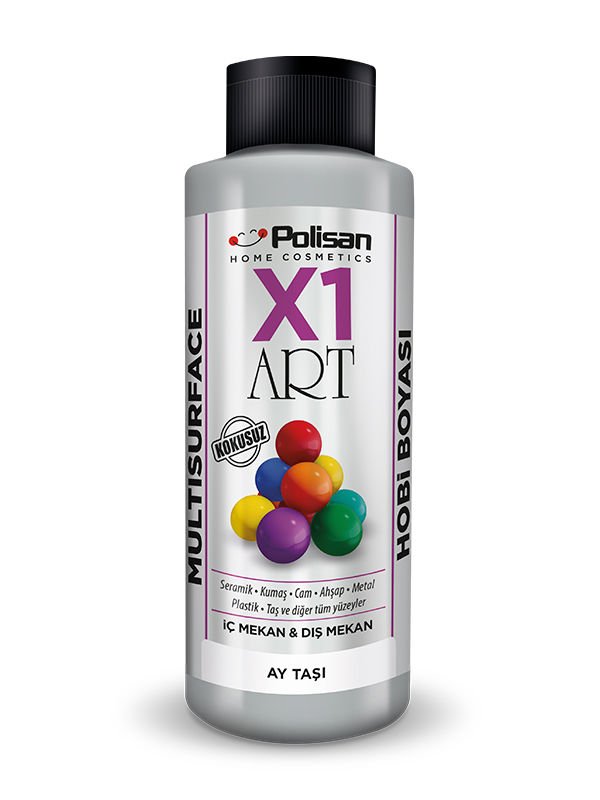 Polisan X1 Art Multisurface Hobi Boyası Ay Taşı 120 ml