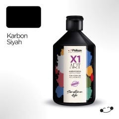 Polisan X1 Art Multisurface Hobi Boyası Karbon Siyah 500 ml