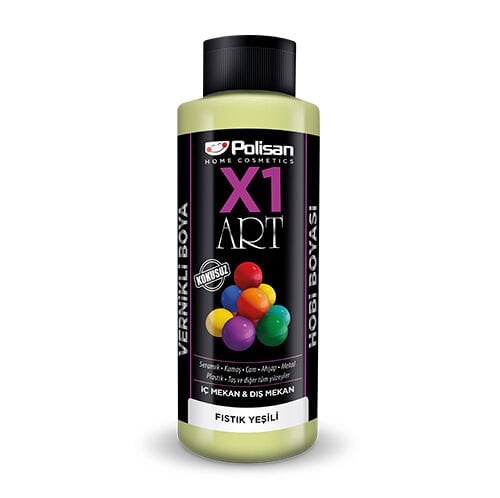 Polisan X1 Art Multisurface Hobi Boyası Fıstık Yeşili 120 ml