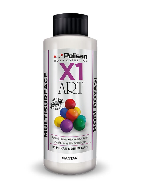 Polisan X1 Art Multisurface Hobi Boyası Mantar Rengi 120 ml