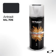 Polisan Akrilik Antrasit Sprey Boya 400 ml - RAL 7016