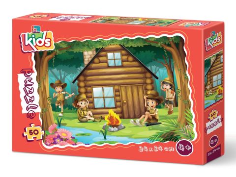 Yappuzz Kamp Ateşi 50 Parça Çoçuk Puzzle