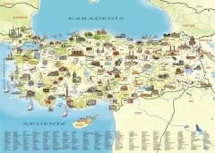 Art Puzzle Türkiye Kültür Haritası  260 Parça Puzzle