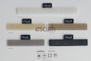 Beyaz Tül Plicell Cam Balkon Perdesi - Lattice Serisi