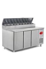Pizza ve Salata Hazırlık Buzdolabı (Üç Kapılı) - EMP.200.70.01-PS