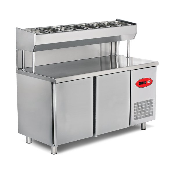 Pizza ve Salata Hazırlık Buzdolabı (İki Kapılı) - EMP.150.80.01-PSY
